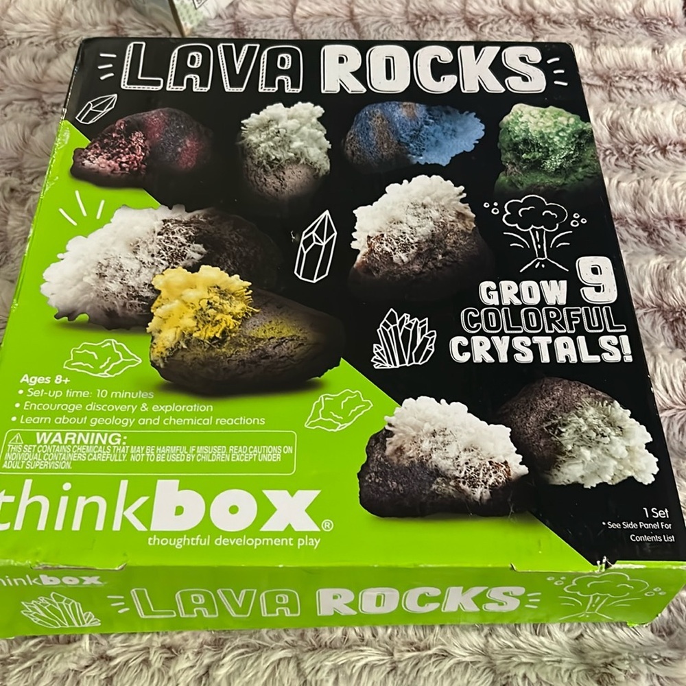 Lava Rocks Grow 9 Colorful Crystals